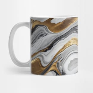 White golden marble design Mug